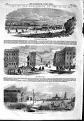 Original Old Antique Print 1854 War Odessa Black Sea Quarantine Harbour Bo 19th