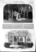 Old Antique Print 1854 Funeral Marquis Anglesey Vault Lichfield Cathedral 19th