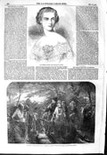 Original Old Antique Print 1854 Empress Austria Farming Scene Reapers F 19th