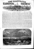 Old Antique Print 1854 Sulineh Scene Mouth River Danube Ships Wreck War 19th