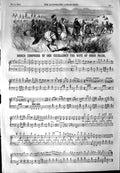 Original Old Antique Print 1854 Sheet Music March Composed Wife Omer Pacha 19th