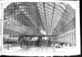 Original Old Antique Print 1854 Grand Central Railway Station Birmingha 19th