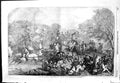 Original Old Antique Print 1854 Epsom Horse Races Derby Carriage Transport 19th