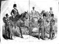 Original Old Antique Print 1854 Royal Regiment Artillery War Private Officer