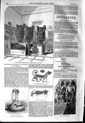Old Antique Print 1854 Royal Museum Naples Terra-Cotta Vase Blusus Tomb 19th