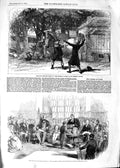 Old Antique Print 1854 Courier Lyons Theatre Harrow School Prince Albert 19th