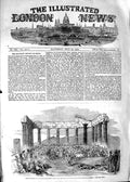 Old Antique Print 1854 Fete Officers English French Army Acropolis Athens 19th