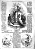 Original Old Antique Print 1854 Hood Memorial Kensal Green Bridge Sighs Eugene