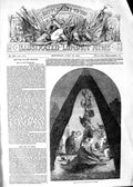 Original Old Antique Print 1854 Interior Officers Tent Varna War Danube 19th