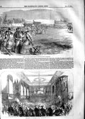 Old Antique Print 1854 Archery Sport Shrewsbur Domum Winchester College 19th