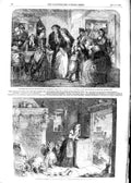 Original Old Antique Print 1854 Arrest Louis Family Varennes Cinderella Pumpkin