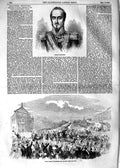 Original Old Antique Print 1854 General Espartero Public Entry Madri Victorian