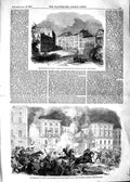 Original Old Antique Print 1854 Insurrection Spain Geronimo Madrid Palac 19th