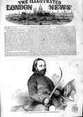 Old Antique Print 1854 Selim Pacha Muschir Commander-In-Chief Batoum Army 19th