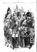 Old Antique Print 1854 Cavalry French Imperial Guard Artillery Guide War 19th