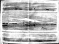 Antique Old Print 1854 Panoramic View Sulina Ships Red Beacon Caton Wreck 19th