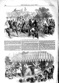 Original Old Antique Print 1854 Marriage Sultan'S Daughter Constantinople Fete