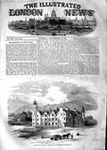 Old Antique Print 1854 Queen England Castle Balmoral Scotland Horse Cart 19th