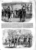 Old Antique Print 1854 Emperor French Royal Yacht Boulogne Horse Guards 19th