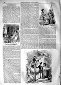 Original Old Antique Print 1854 Story Long Vacation Vigil Romance Victorian