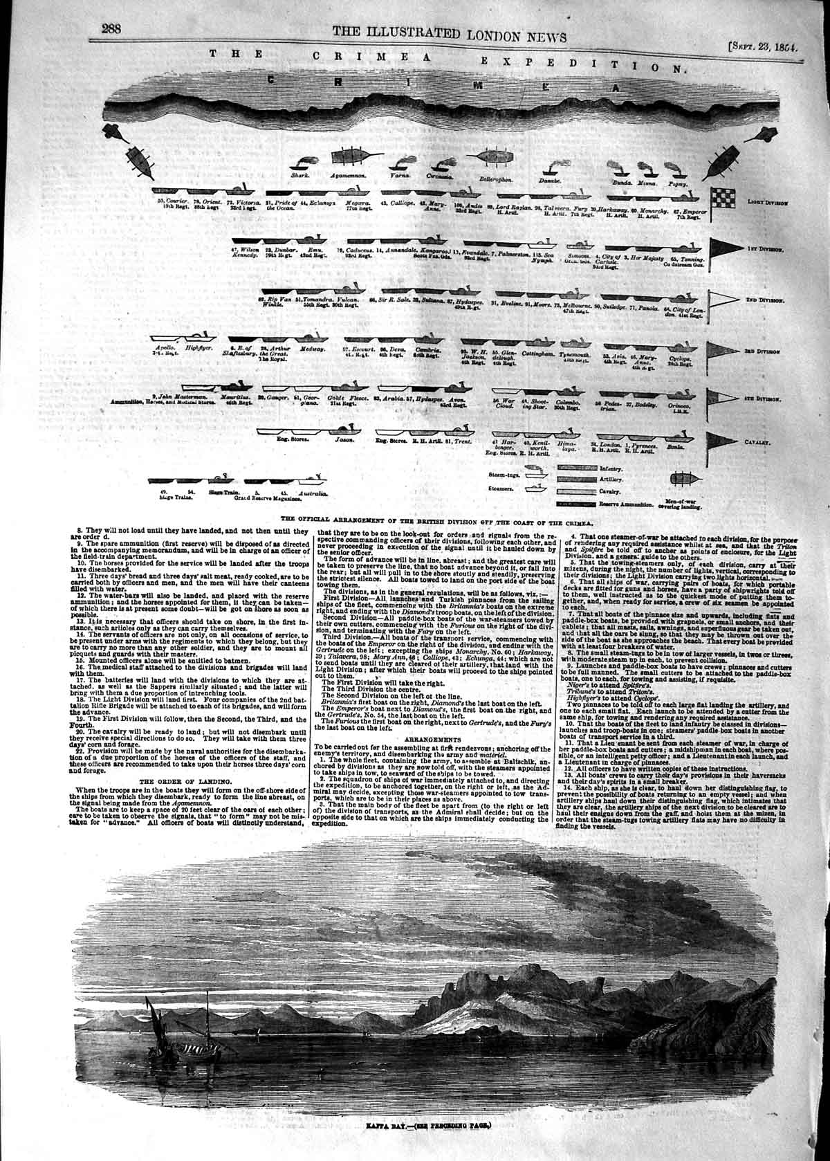 Original Old Antique Print 1854 Crimea War Kaffa Bay Anapa Map Plan Seb 19th