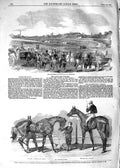 Original Old Antique Print 1854 Race Course Hippodrome Lonchamps Doncaster 19th