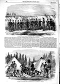 Old Antique Print 1854 Rifle Brigade Constantinople Grenadier Guards War 19th