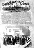 Original Old Antique Print 1854 Lloyd'S Merchant'S Room Victory Crimea War 19th