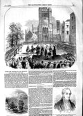 Old Antique Print 1854 Middleton Foundrinier Cambridgeshire Militia Ely 19th