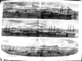 Antique Old Print 1854 War Russia Kalamita Ships Britannia Caradoc Rodney 19th