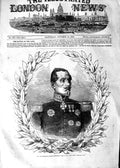 Old Antique Print 1854 Portrait Marshal St. Arnaud Commander-In-Chief War 19th