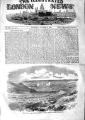 Original Old Antique Print 1854 Field Alma Battle War Fusiliers Ships Siers