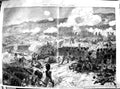 Original Old Antique Print 1854 Battle Alma War British Troops Charge Victorian