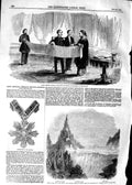Old Antique Print 1854 Montagu O'Reilly Sebastopol Monte Rosa Mont Blanc 19th