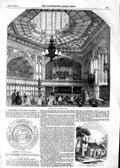 Old Antique Print 1854 Chapel Royal Windsor Castle Mary'S Church Branksea 19th