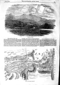 Original Old Antique Print 1854 Battle Alma Plan War Russian Reserves Black Sea