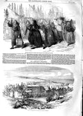 Original Old Antique Print 1854 Boulogne Fisherwomen Nurses Sebastopol Sm 19th