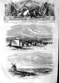 Original Old Antique Print 1854 Siege Sebastopol War Camp General Lacy Evans