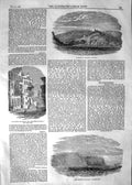 Old Antique Print 1854 Balaclava Harbour Capes Pherient Post Office Pera 19th