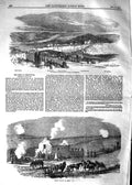 Old Antique Print 1854 Siege Sebastopol Valley Inkerman Cossack Field War 19th
