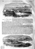 Original Old Antique Print 1854 Siege Sebastopol Captain Wodehouse Redoubt War