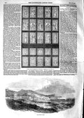 Original Old Antique Print 1854 View Nice France Painted Window King Denmark