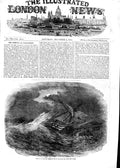 Original Old Antique Print 1854 Ship Wreck Egptian Ship War Black Sea Stor 19th