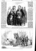 Original Old Antique Print 1854 Paris Fashion Farce Slow Man Adelphi Victorian