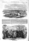 Old Antique Print 1854 French Troops Cape Chersonese Street Balaclava War 19th