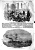 Original Old Antique Print 1854 Trial Pyx White-Hall Yard Europa Kingstown War