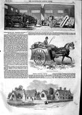 Old Antique Print 1854 Steam-Engines Smithfield Club Reigate School Cart 19th