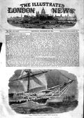 Original Old Antique Print 1854 Weather Baltic Bows Ship Corvette Cruiser Sea