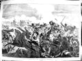 Original Old Antique Print 1854 War Charge Light Cavalry Balaclava Siers 19th