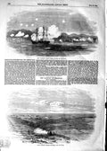 Original Old Antique Print 1854 Valorous War Ship Russian Steamer Sebastopol